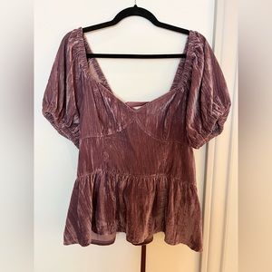 Porridge XL Velvet Corset Top